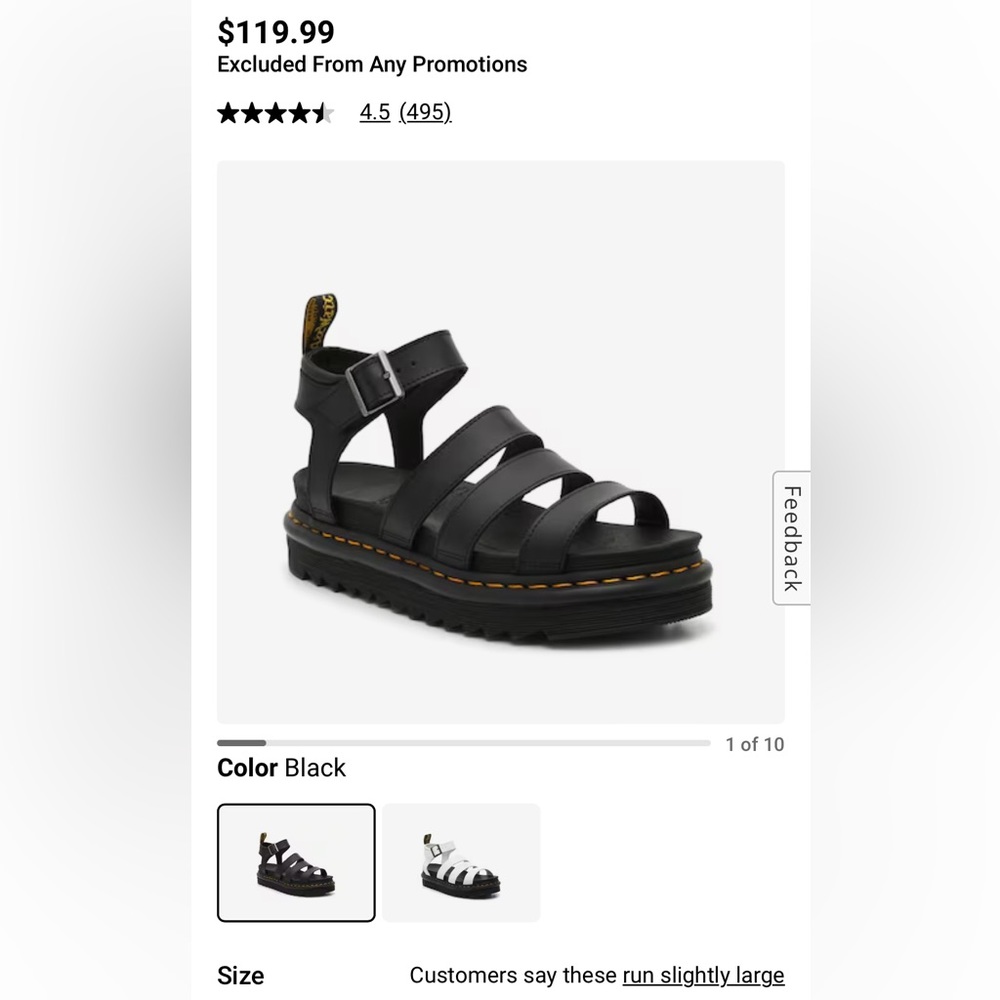 Doc Marten Blaire Sandals size 8 women’s